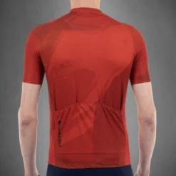 Carnac Men's Brosse Short Sleeve Jersey / Red -Bicycle Gear Shop CLCABSSJR P4