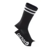 Carnac Stripe Perform Cycling Socks / Black & White